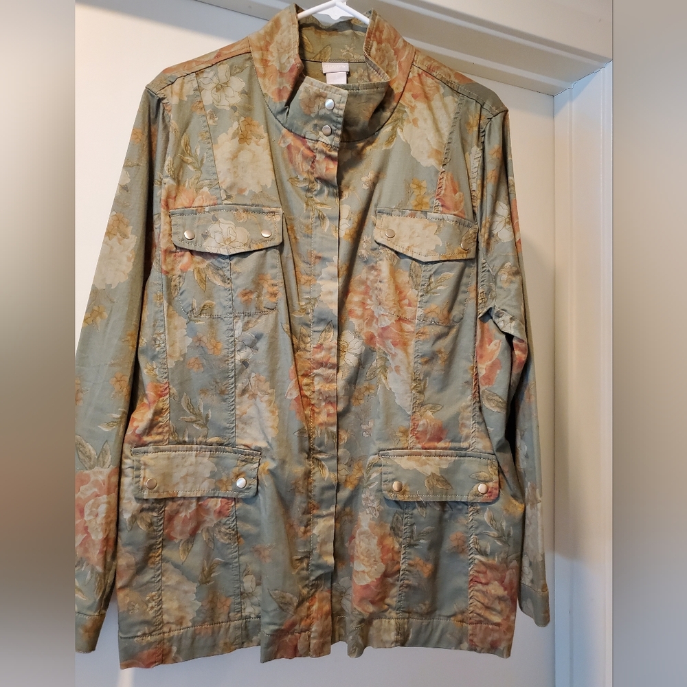 Chico's Floral Jacket